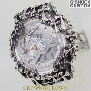 <img class='new_mark_img1' src='https://img.shop-pro.jp/img/new/icons15.gif' style='border:none;display:inline;margin:0px;padding:0px;width:auto;' />CROWNCROWN 饦󥯥饦 CASIO  G-SHOCK Gå GA-110 ȥ   С925  CZ 塼ӥå륳˥