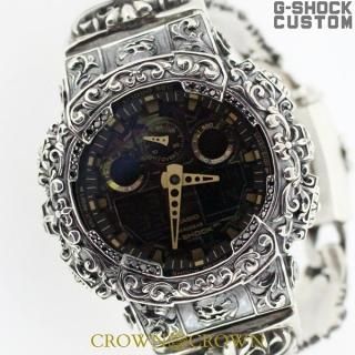 <img class='new_mark_img1' src='https://img.shop-pro.jp/img/new/icons15.gif' style='border:none;display:inline;margin:0px;padding:0px;width:auto;' />CROWNCROWN 饦󥯥饦 CASIO  G-SHOCK Gå GA-100  å   С925  ե CZ 