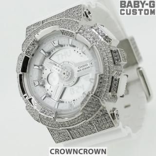 <img class='new_mark_img1' src='https://img.shop-pro.jp/img/new/icons15.gif' style='border:none;display:inline;margin:0px;padding:0px;width:auto;' />CROWNCROWN 饦󥯥饦 CASIO  BABY-G ٥ӡG BA-110 С925 ץ ե륫 塼ӥå륳˥ 