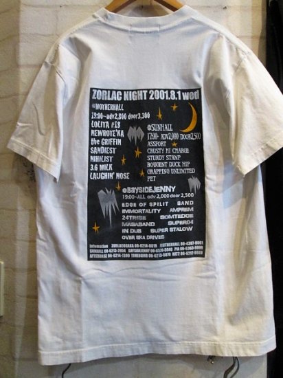 ZORLAC (ゾーラック) ZORLAC NIGHT Tシャツ - 高円寺 古着屋 MAD SECTION (マッドセクション)