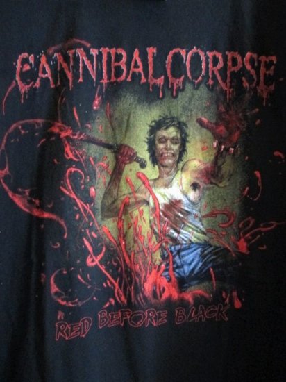 CANNIBAL CORPSE (カンニバル・コープス) RED BEFORE BLACK ロングスリーブＴシャツ - 高円寺 古着屋 MAD  SECTION (マッドセクション)