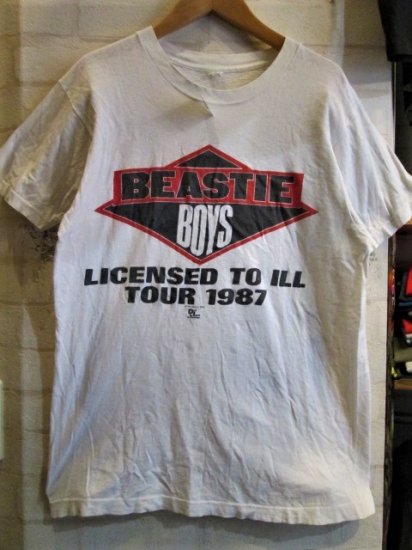 BEASTIE BOYS (ビースティー・ボーイズ) LICENSED TO ILL TOUR 1987 T