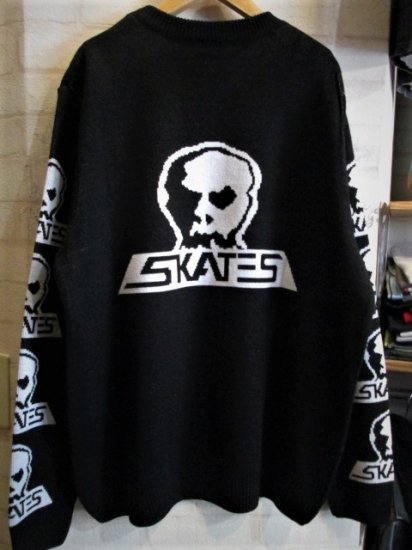 SKULL SKATES ロゴニット ブラック XL カナダ製着丈67cm - ニット/セーター