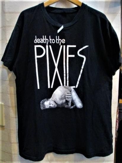 デッドストック 80年代 PIXIES Mサイズ 染み込みプリント ビンテージＴシャツ ピクシーズ オルタナティブ ツアー ライブ バンド ロック -  記念品、思い出の品