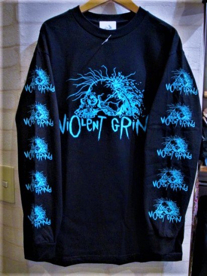 VIOLENT GRIND (バイオレント・グラインド) PUSHEAD LOGO Long Sleeve ...