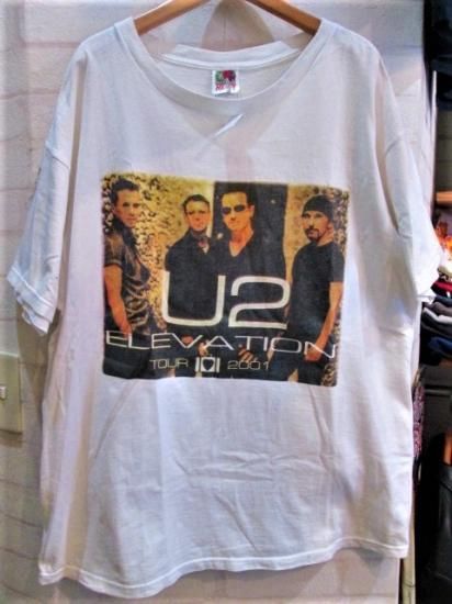 U2 (ユートゥー) ELEVATION TOUR 2001 Tシャツ