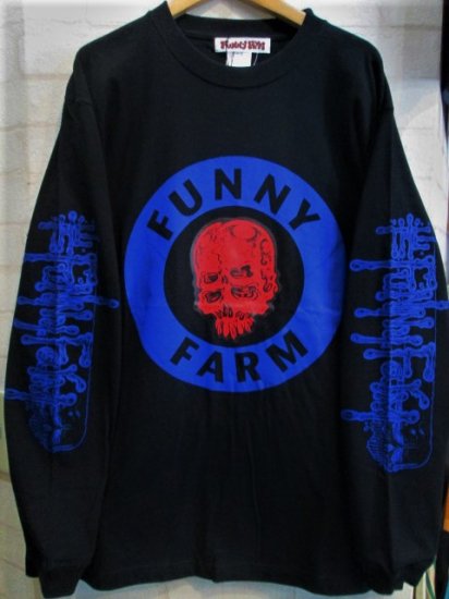 Funny Farm (ファニーファーム)　CIRCLE SKULL ロングスリーブTシャツ