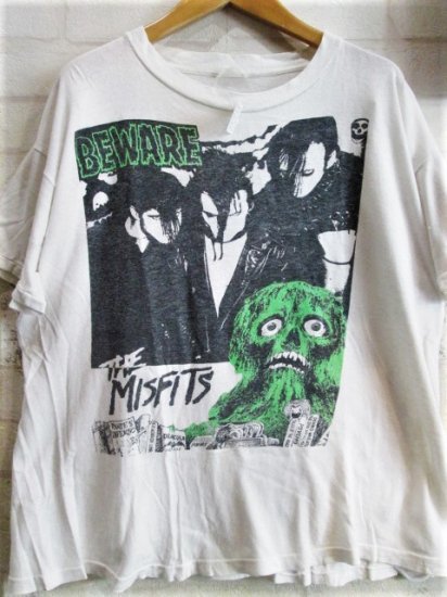 ヴィンテージ レア 80s Misfits Beware Tシャツ バンドTパスヘッド
