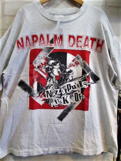 Napalm Death (ナパーム・デス) Nazi Punks Fuck Off Tシャツ