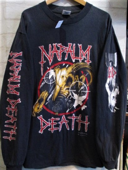 激レア ナパームデス Napalm Death 1990年物ヴィンテージ ロンT多少の誤差はご了承ください