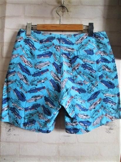 LIFE`S A BEACH (ライフズアビーチ) マッスルカー柄 ショートパンツ LIFE`S A BEACH (ライフズアビーチ) マッスルカー柄 ショートパンツ