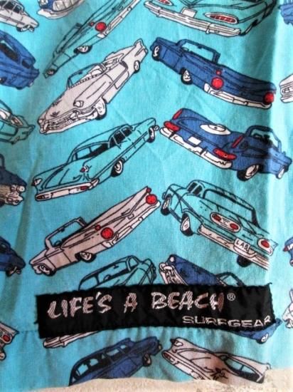 LIFE`S A BEACH (ライフズアビーチ) マッスルカー柄 ショートパンツ LIFE`S A BEACH (ライフズアビーチ) マッスルカー柄 ショートパンツ