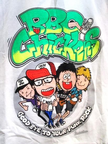 新品Pangeaこけら落とし公演限定Ｔシャツ白 BBQ CHICKENS横山 健 BBQ CHICKENS T shirt | PALS.TOKYO