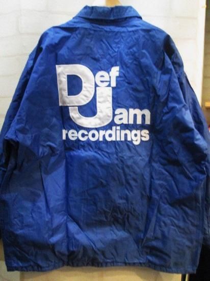 激レア 90s Def Jam Recordings ナイロン コーチジャケット DEF JAM (デフジャム) ナイロンコーチジャケット