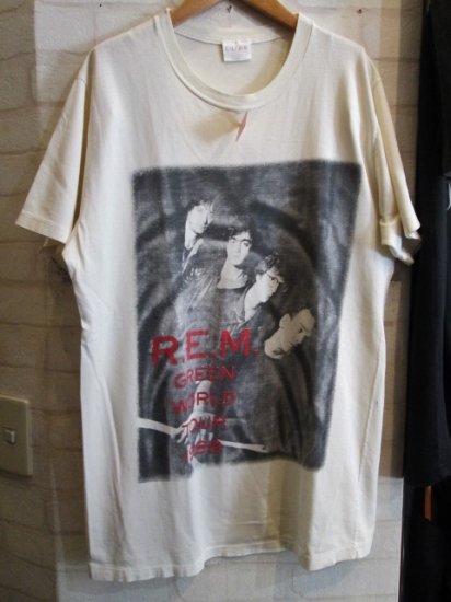 R.E.M(アール・イー・エム) GREEN WORLD TOUR 1989 Tシャツ - 高円寺 