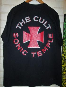 80年代 スクリーンスターズ SCREEN STARS THE CULT ザカルト SONIC TEMPLE アルバム 両面プリント バンドTシャツ メンズXL ヴィンテージ /eva001730