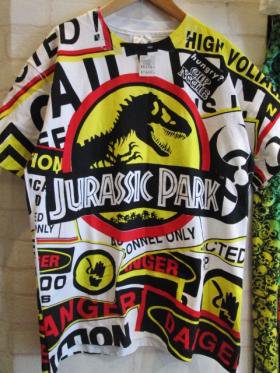 JURASSIC PARK (ジュラシックパーク) 全面プリント Tシャツ 93年