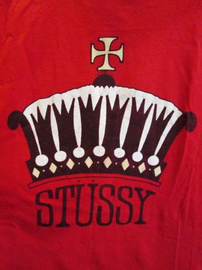 STUSSY (ステューシー) クラウン Tシャツ - 高円寺 古着屋 MAD SECTION ...