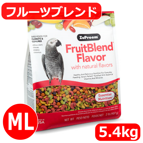 ZuPreem フルーツブレンド(ML) 5.4kg 中型インコ以上向けペレット ズプリーム - インコ専門店ぺありー 公式オンラインストア