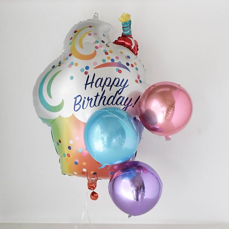 フォイルバルーンセット ｜ヘリウムガス入り・レインボー・恐竜