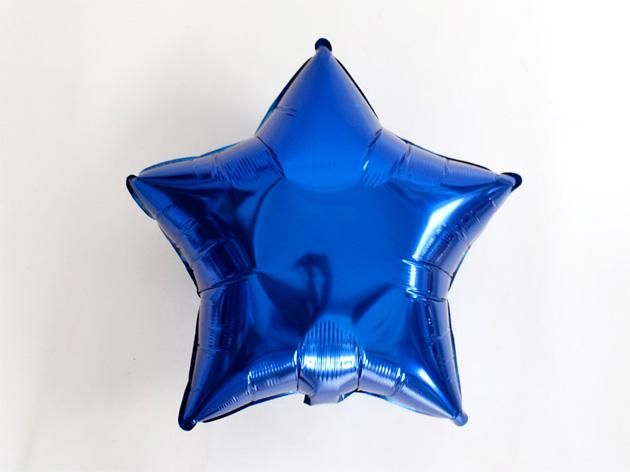 フォイルバルーン ダークブルースター 45cm-Qualatex