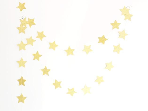 スターガーランド グリッターゴールド 5m - Ginger Ray