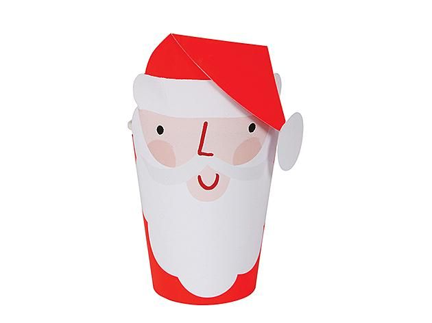 Christmas ペーパーカップ サンタ 8個入-MeriMeri