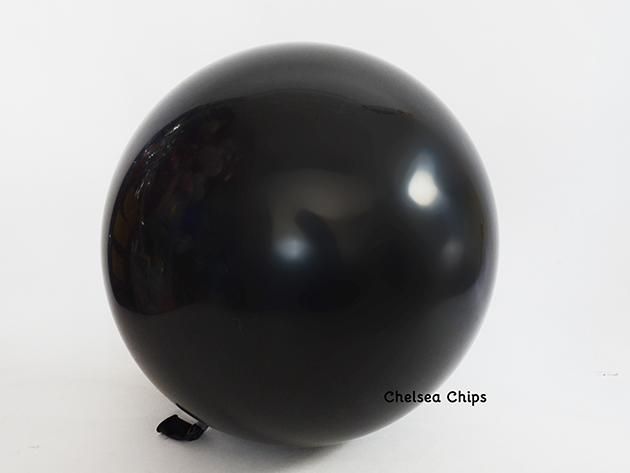 ジャイアントバルーン ブラック 3'R(約90cm)1枚入-Qualatex
