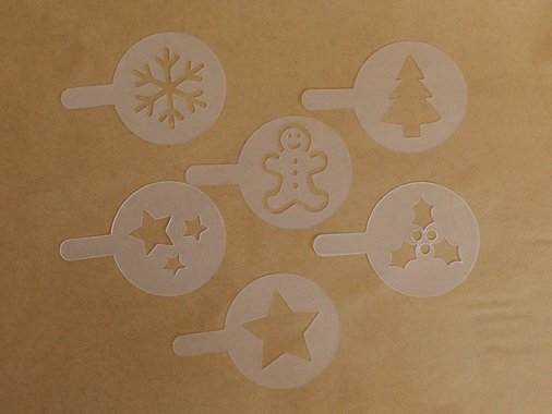Christmas クリスマスアイコン ステンシル6シート - Ginger ray
