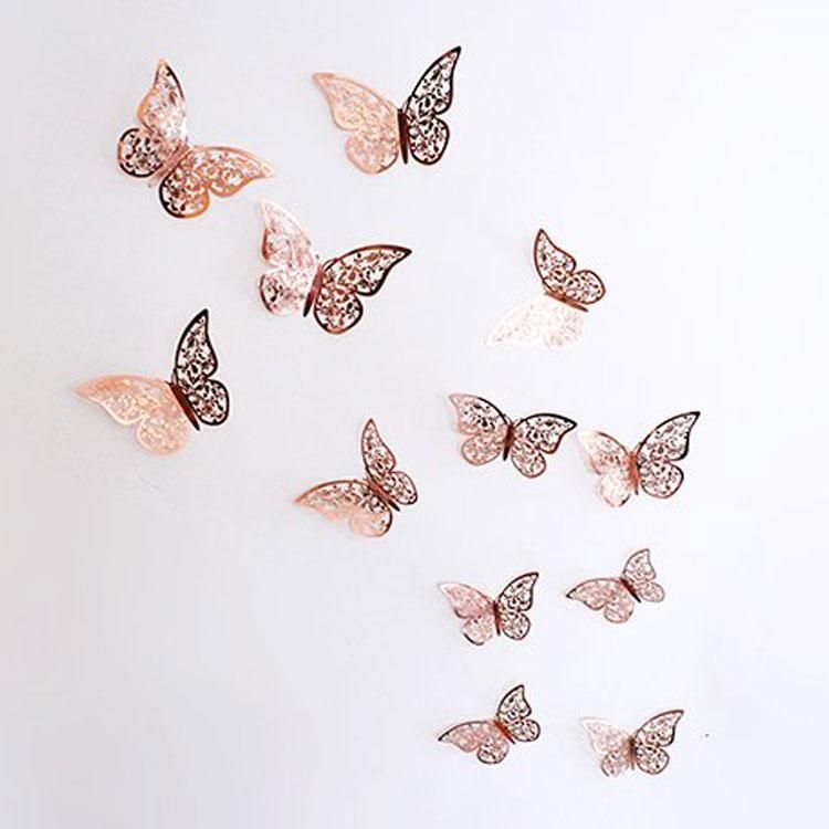 Rose Gold バタフライ蝶々 デコレーション 12個入 Chelsea Chips チェルシーチップス パーティーグッズ インテリアショップ Rose Gold バタフライ蝶々 デコレーション 12個入 Chelsea Chips チェルシーチップス パーティーグッズ インテリアショップ