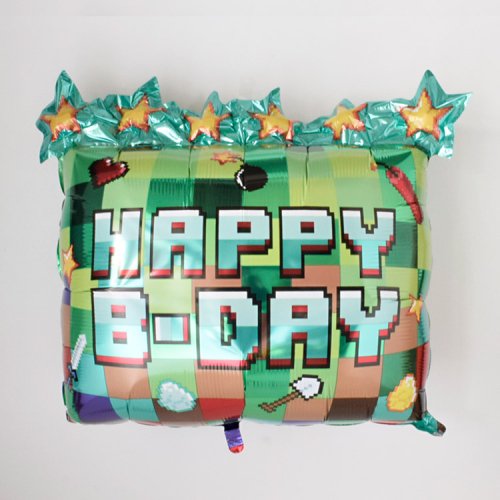 フォイルバルーン Happy Birthday ピクセル 68cm - Anagram
