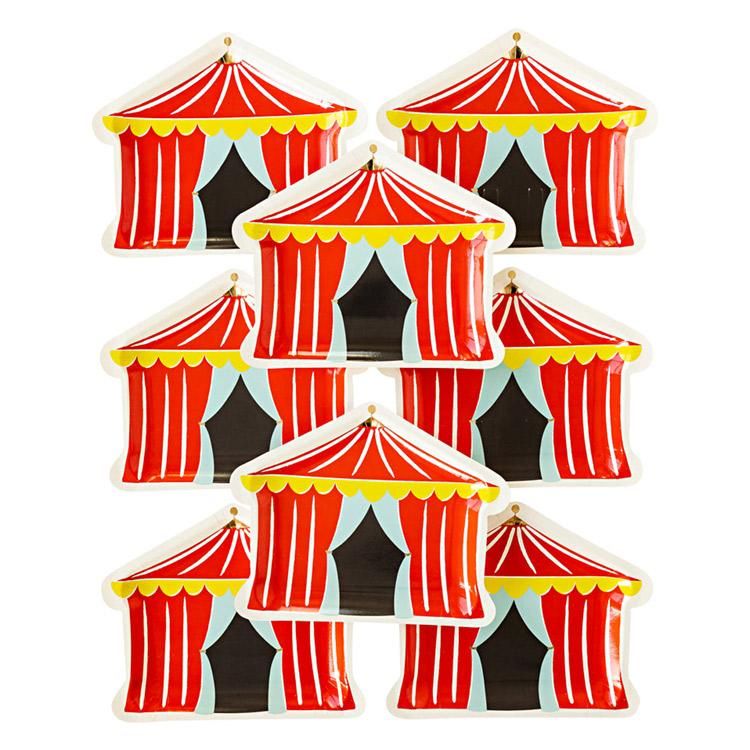 ペーパープレート カーニバルテント W24cm [8枚入] -My Mind's Eye