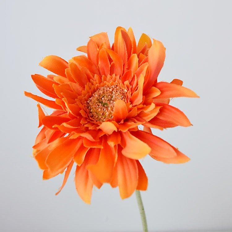 ガーベラ（オレンジ）アーティシャルフラワー 1本 約48cm
