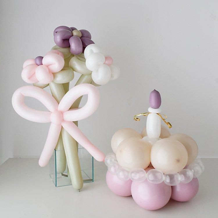 PINKバルーンケーキ◇天然ゴムラバー製◇ヘッドアクセサリー誕生