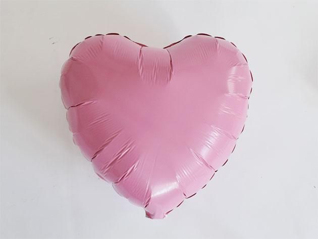 フォイルバルーン マットローズ ハート 35cm-Qualatex