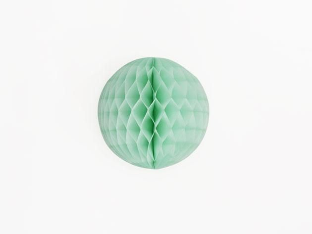12.5cm ハニカムボール アクアグリーン