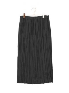 Pleated Tight Skirt black 