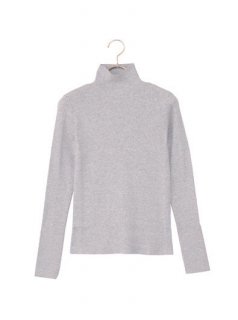 Washable High-gauge Rib Knit(light gray)