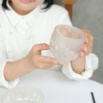 HIROY GLASS STUDIO ren/グラスM cream white