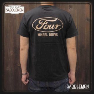サドルメン「FOUR WHEEL DRIVE」ポケットTシャツ