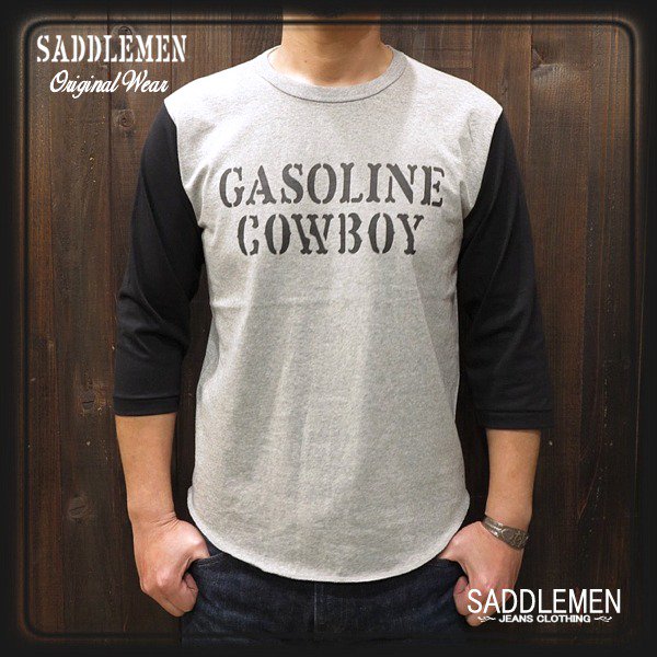 サドルメン「GASOLINE COWBOY」七部袖Ｔシャツ - アメカジ｜サドルメン