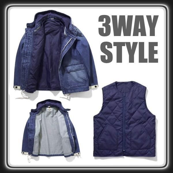 SALE!! ヒューストン U.S.NAVY 12oz.デニムパーカージャケット