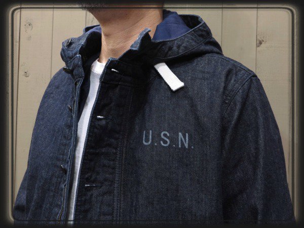 SALE!! ヒューストン U.S.NAVY 12oz.デニムパーカージャケット定価23,980円 - アメカジ｜サドルメン