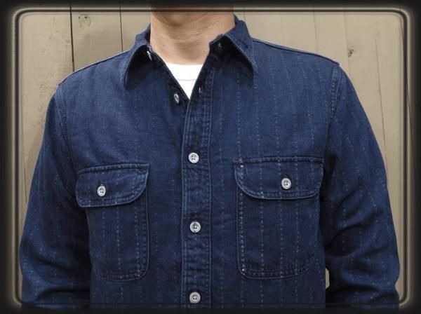 希少】SAMURAI JEANS サムライジーンズ シャツ 手裏剣千鳥