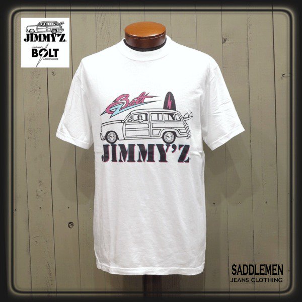 JIMMY'Z ×LIGHTNING BOLT「Woody Bolt」 Tシャツ - アメカジ｜サドルメン