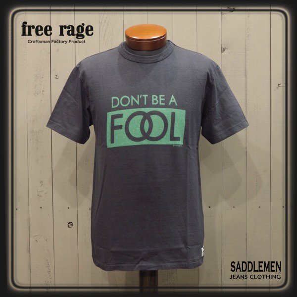 フリーレイジ「FOOL」リサイクルコットンTシャツ - アメカジ｜サドルメン