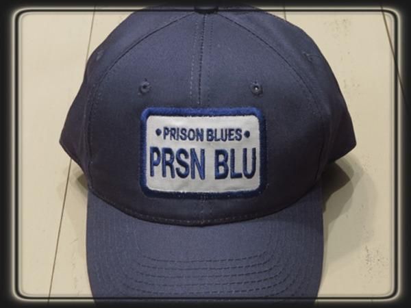PRISON BLUES キャップ　ブラック PRISON BLUES プリズンブルース ロゴベースボールキャップ 当店