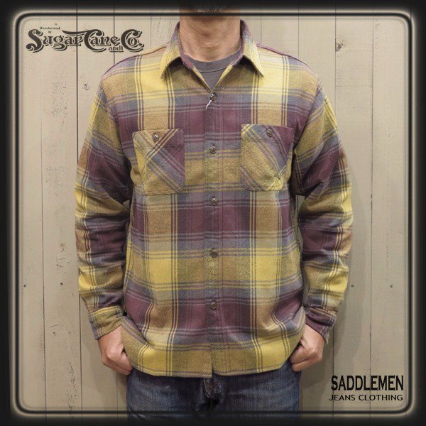 シュガーケーン「TWILL CHECK」ワークシャツ - アメカジ｜サドルメン