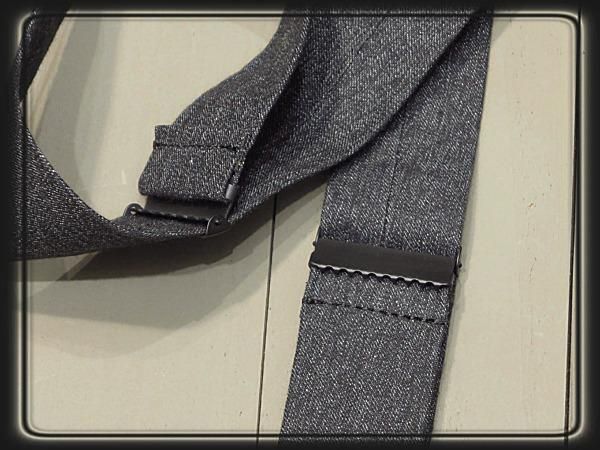 クッシュマン「BLACK CHAMBRAY」サスペンダー - アメカジ