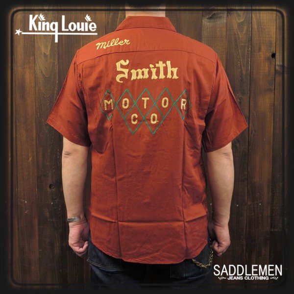 KING LOUIE「Smith MOTOR CO.」40'Sボウリングシャツ - アメカジ｜サドルメン